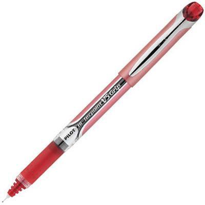 Pilot V5 Hi-Tecpoint Grip Pen Extra Fine 0.5Mm Red Box 12 623643 - SuperOffice