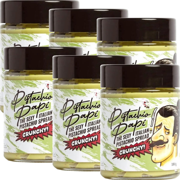 Pistachio Papi Crunchy Spread Italian 180g Made In Italy 6 Pack Bulk PPSCRU180 CRUNCHY (6 Pack) - SuperOffice