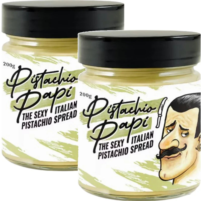 Pistachio Papi Smooth Spread Italian 200g Made In Italy 2 Pack Bulk PPSSMO200 SMOOTH (2 Pack) - SuperOffice