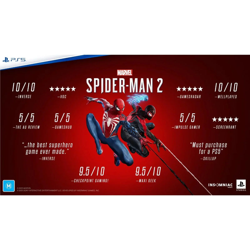 PlayStation 5 PS5 Marvels Spider-Man 2 Game 160836 - SuperOffice