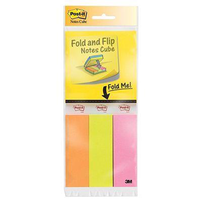 Post-It 2055-Fc1 Fold And Flip Notes 3 Pads Of Notes, 3 Pads Of Page Markers 70005163269 - SuperOffice