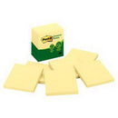 Post-It 5416-Rp-Y 100% Recycled Greener Notes 76 X 76Mm Yellow Pack 6 70005054500 - SuperOffice