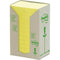 Post-It 653 Recycled Notes 36x48mm Yellow Pack 24 FT510110388 - SuperOffice