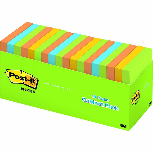 Post-It 654-18Brcp Notes 76 X 76Mm Jaipur Cabinet Pack 18 65418BRCP - SuperOffice