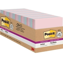 Post-It 654-24NH-CP Recycled Super Sticky Notes 76x76mm Wanderlust Pastels Collection Pack 24 Pads 70005250470 - SuperOffice