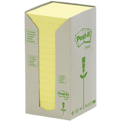Post-It 654-Rty Recycled Notes 76 X 76Mm Yellow Pack 16 FT510110347 - SuperOffice