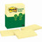 Post-It 655-Rp Recycled Notes 76 X 127Mm Yellow Pack 12 70005056562 - SuperOffice