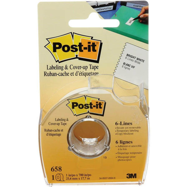 Post-It 658 Correction And Cover Up Tape 6 Line 25.4Mm X 17.7M 70071088325 - SuperOffice