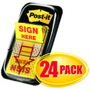 Post-It 680-9-24Cp Flags Sign Here Cabinet Pack 24 70071419579 - SuperOffice