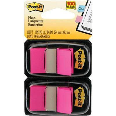 Post-It 680-Bp2 Flags Bright Pink Twin Pack 100 70071205952 - SuperOffice