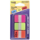 Post-It 686-Pgo Durable Tabs 3 Colours Pink Green Orange Pack 66 70071493319 - SuperOffice