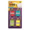 Post-It 686-Raly Durable Tabs 25Mm Red/Aqua/Lime/Yellow Pack 100 70005148120 - SuperOffice