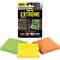 Post-It Extreme Notes 76x76mm Orange/Green/Yellow Pack 3 Super Sticky Water Resistant 70007012068 (1 Pack of 3) - SuperOffice