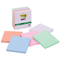 Post-It Notes Recycled Super Sticky 76x76mm Bali Pastel Colours Pack 5 Pads 70005250496 (1 Pack of 5 Pads) - SuperOffice