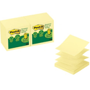 Post-It Pop-Up Recycled Notes For Dispenser 76x76mm Yellow Colours 12 Pads 70007053286 - SuperOffice