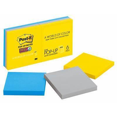 Post-It R330-6Ssny Pop-Up Notes 76 X 76Mm New York Pack 6 70005231975 - SuperOffice