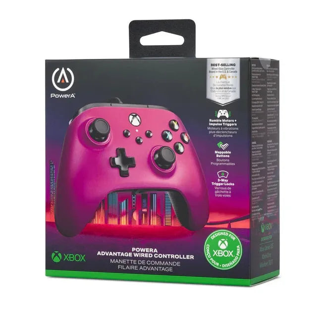 PowerA Advantage Wired Controller for Xbox Series X|S Satin Fuchsia XBGP0182-01 - SuperOffice