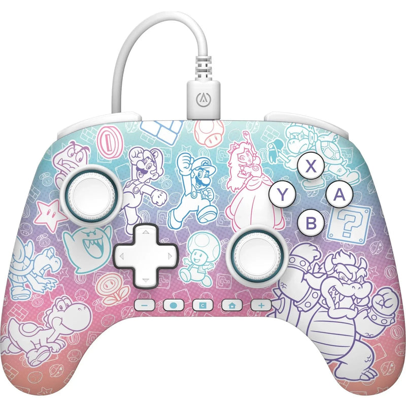 PowerA Advantage Wired Controller Hall Effect Modules Nintendo Switch 2 Mushroom Kingdom NSGP0526-01 - SuperOffice