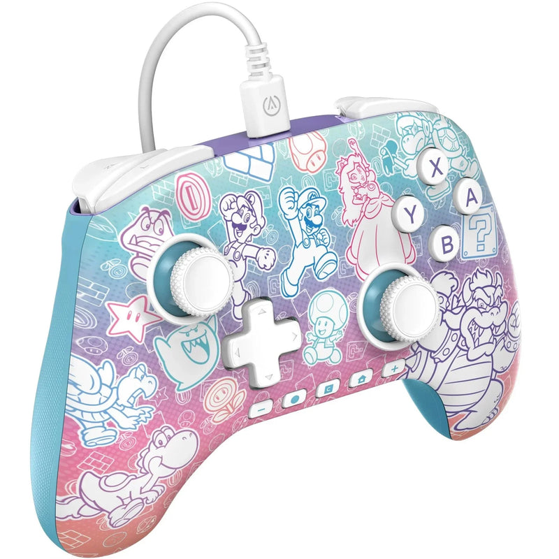 PowerA Advantage Wired Controller Hall Effect Modules Nintendo Switch 2 Mushroom Kingdom NSGP0526-01 - SuperOffice