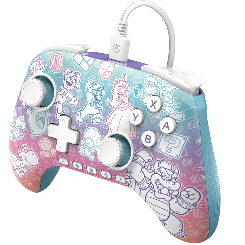 PowerA Advantage Wired Controller Hall Effect Modules Nintendo Switch 2 Mushroom Kingdom NSGP0526-01 - SuperOffice