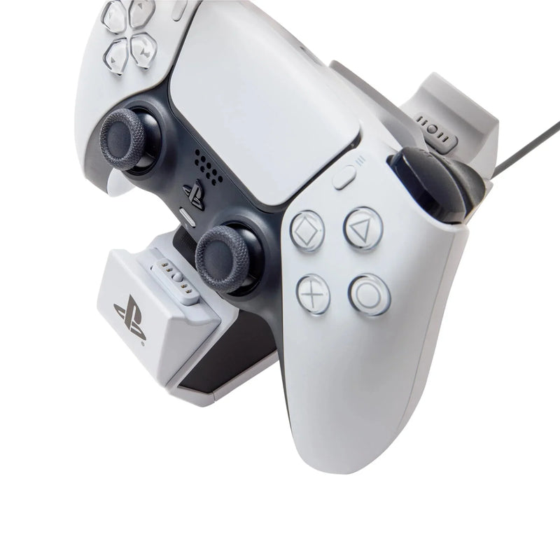 PowerA Dual Twin Charging Station Charger PS5 Playstation 5 Controllers Edge White PSPW0387-01 - SuperOffice