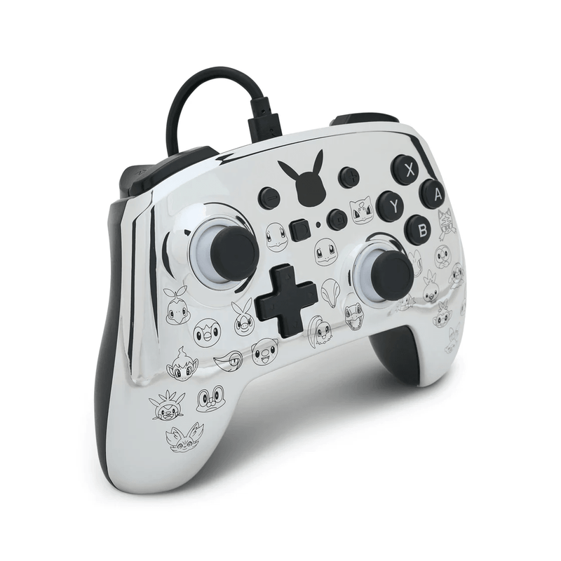 PowerA Enhanced Wired Controller for Nintendo Switch Pikachu Black & Silver 1522785-01 - SuperOffice