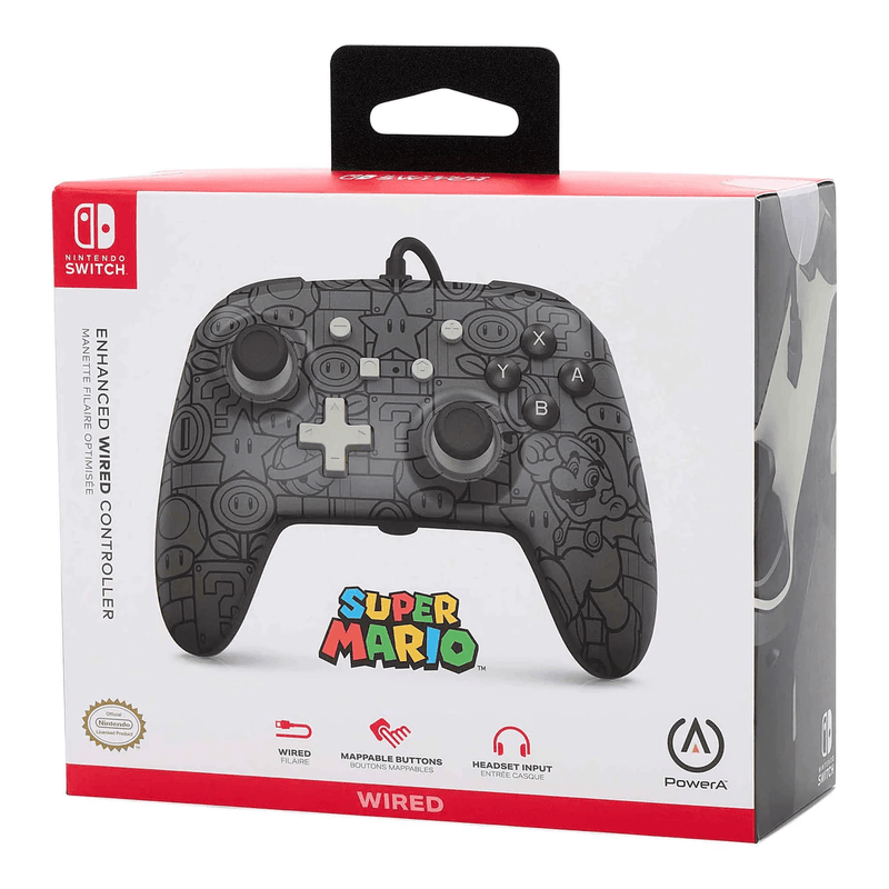 PowerA Enhanced Wired Controller for Nintendo Switch Power Up Mario 1522659-01 - SuperOffice