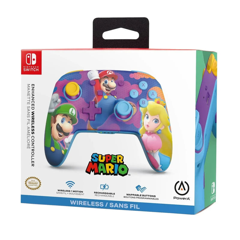 PowerA Enhanced Wireless Controller for Nintendo Switch Colour Splash Heroes NSGP0287-01 - SuperOffice