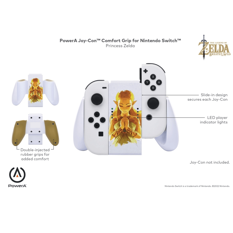 PowerA Joy-Con Comfort Grip for Nintendo Switch Princess Zelda NSAC0059-01 - SuperOffice