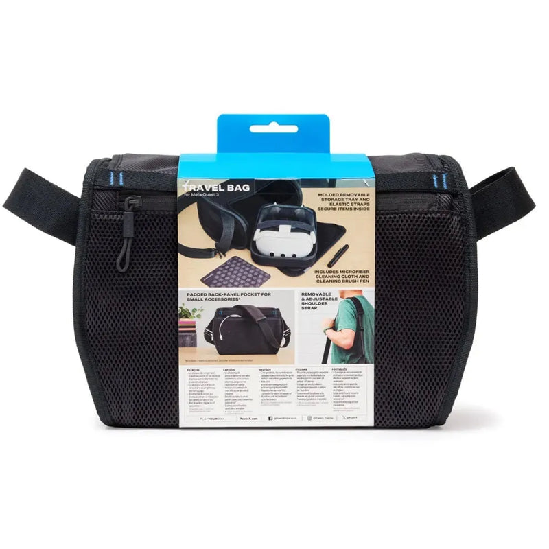 PowerA Travel Shoulder Strap Bag for Meta Quest 3 / 3s Black MQCS0319-01 - SuperOffice