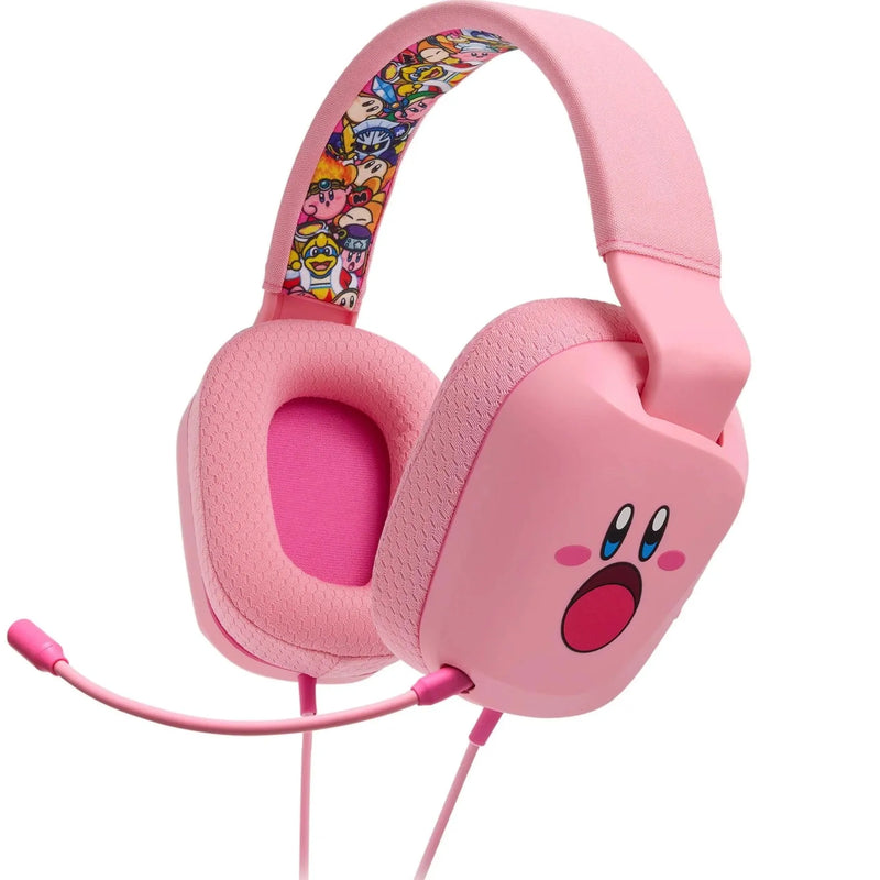 PowerA Wired Stereo Headset Headphones Nintendo Switch Pink Kirby Mouthful NSHS0299-01 - SuperOffice