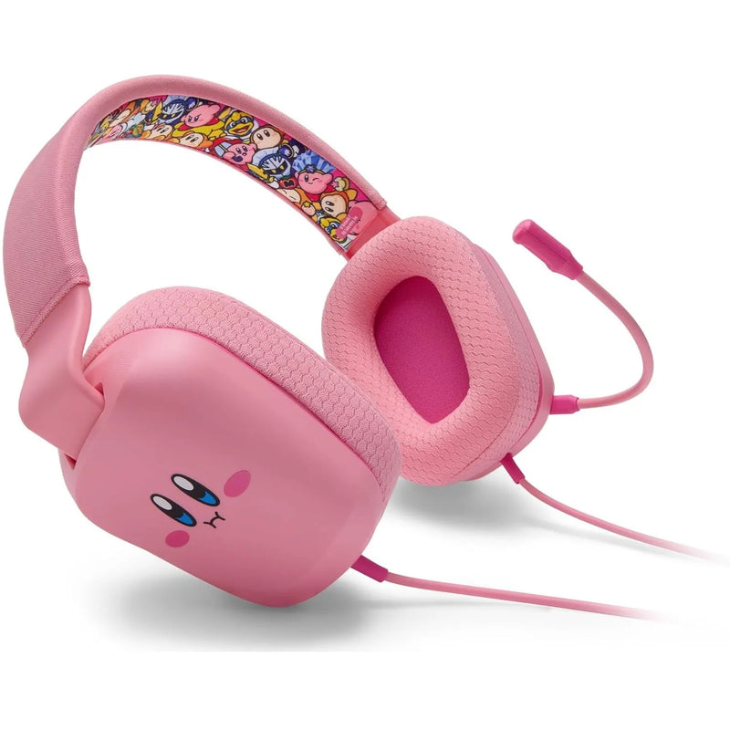 PowerA Wired Stereo Headset Headphones Nintendo Switch Pink Kirby Mouthful NSHS0299-01 - SuperOffice