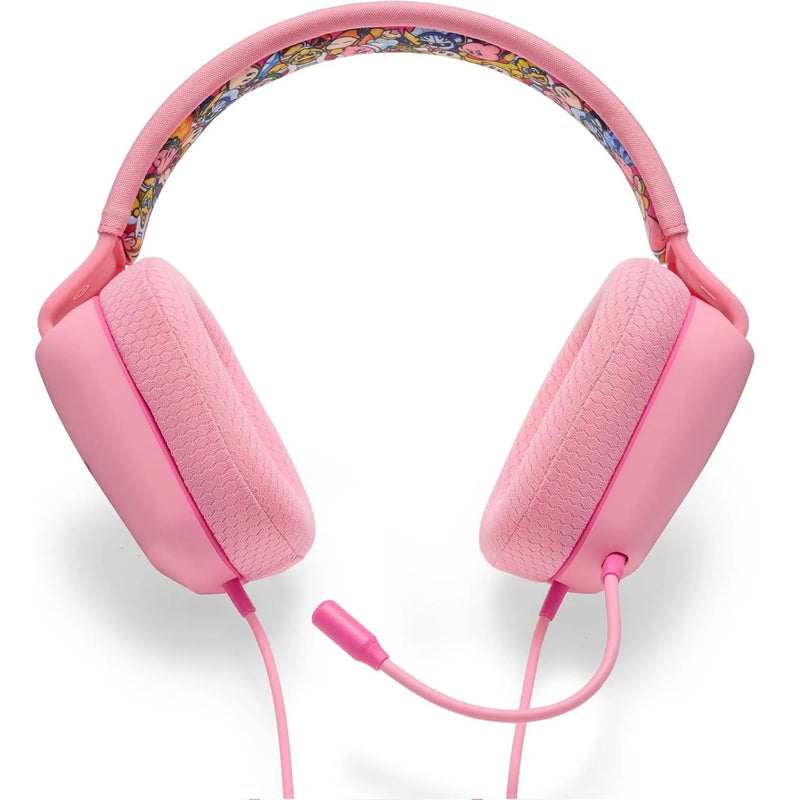 PowerA Wired Stereo Headset Headphones Nintendo Switch Pink Kirby Mouthful NSHS0299-01 - SuperOffice