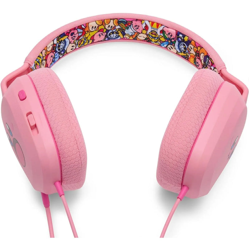 PowerA Wired Stereo Headset Headphones Nintendo Switch Pink Kirby Mouthful NSHS0299-01 - SuperOffice