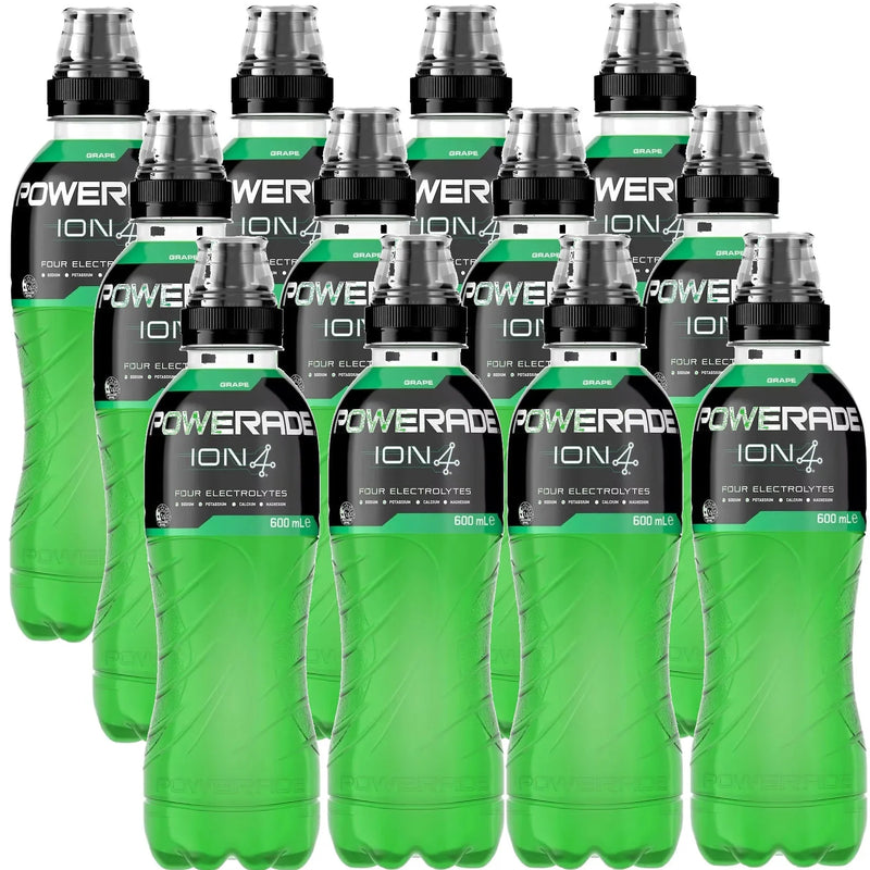 Powerade Grape ION4 Sports Drink Electrolytes 600ml Pack 12 Carton Bulk 805078 (Grape) - SuperOffice