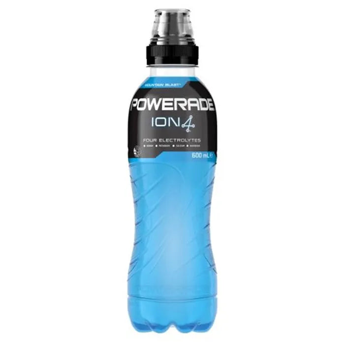 Powerade Mountain Blast ION4 Sports Drink Electrolytes 600ml Pack 12 Carton Bulk 477346 (Mountain Blast) - SuperOffice