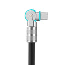 Powerwave 2M USB-C LED Charging Cable Adjustable Head & USB-A Adapter Nintendo Switch 2 169411 - SuperOffice