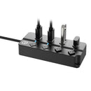 Powerwave 4 Port USB 3.0 Hub Black 166595 - SuperOffice
