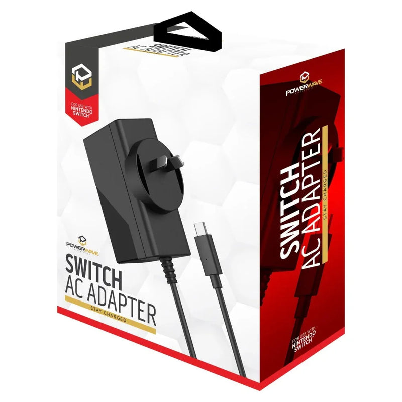 Powerwave AC Adapter for Nintendo Switch Black 153961 - SuperOffice