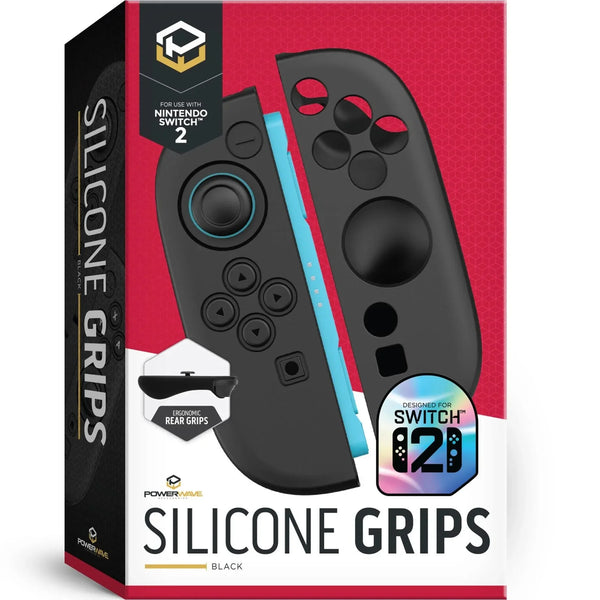 Powerwave Controller Silicone Grips Black for Nintendo Switch 2 169401 - SuperOffice