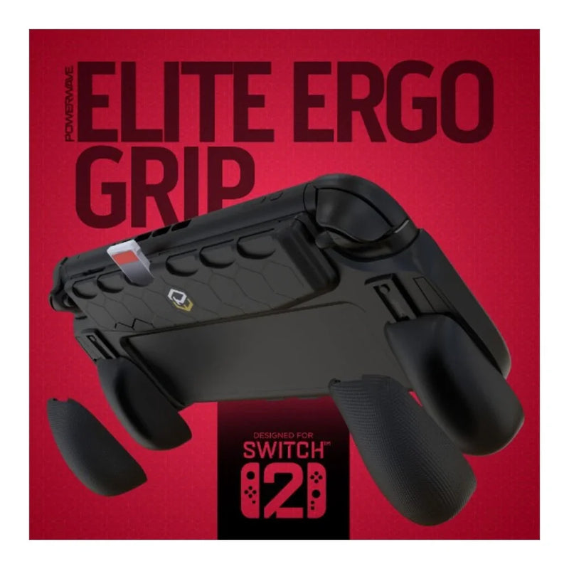 Powerwave Elite Ergo Grip with Interchangeable Back Grips for Nintendo Switch 2 169399 - SuperOffice