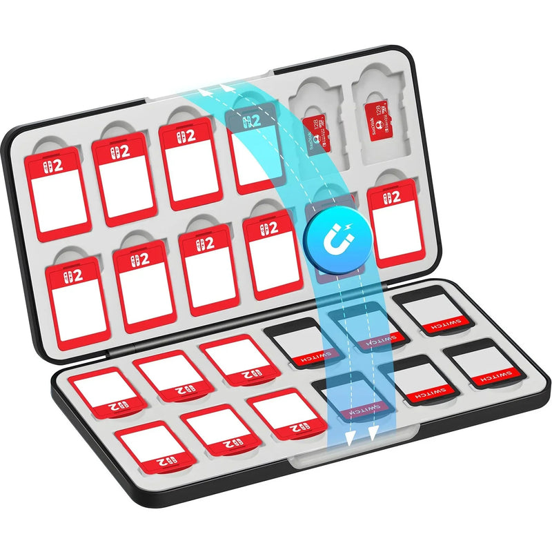 Powerwave Game Card Case for Nintendo Switch 2 Magnetic Closure 169403 - SuperOffice