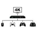 Powerwave HDMI 4K 2.0 4 Port Switch Black 166596 - SuperOffice