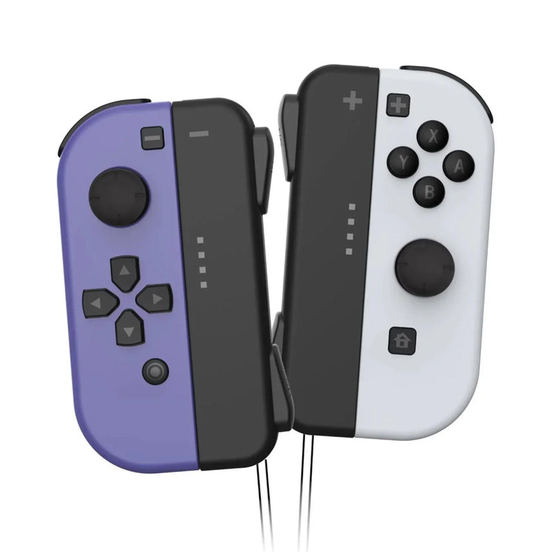 Powerwave Nintendo Switch Retro Joypad Controllers Pair Purple & Grey 163393 - SuperOffice