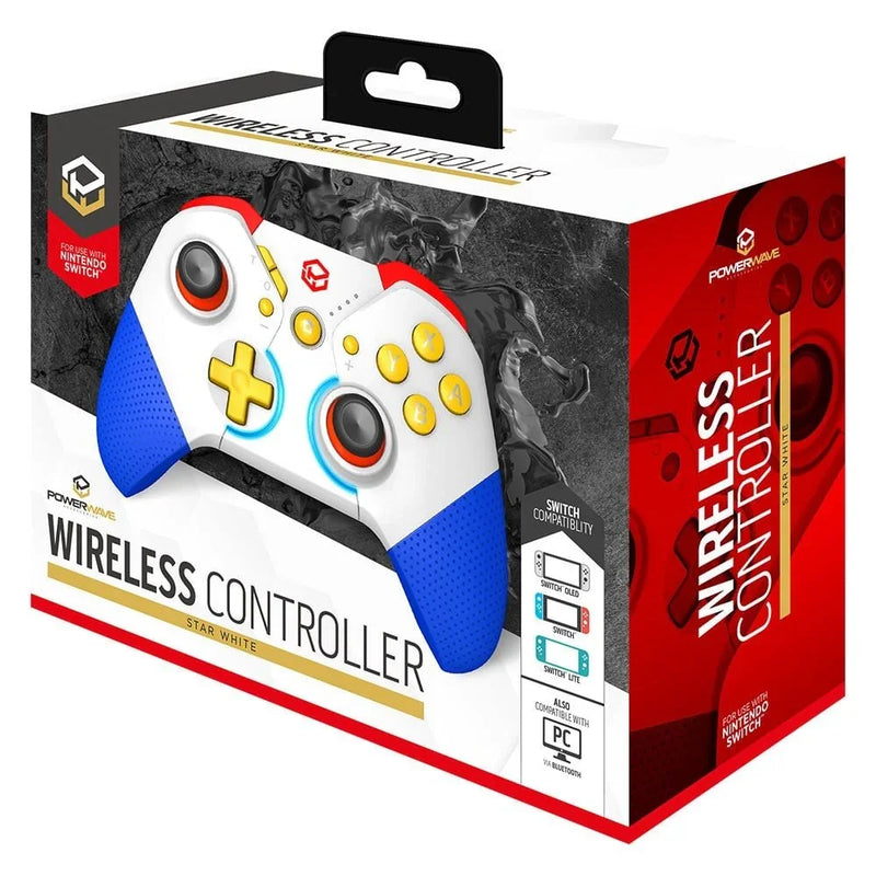 Powerwave Nintendo Switch Wireless Controller Star White 163395 - SuperOffice