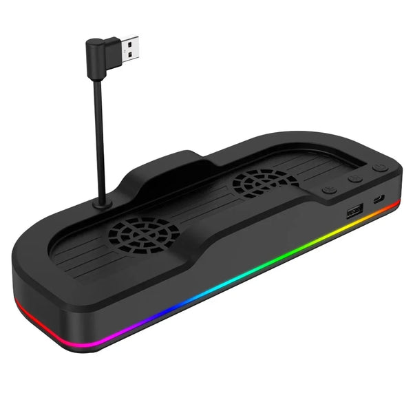 Powerwave RGB Cooling Stand for Nintendo Switch 2 Black 169395 - SuperOffice