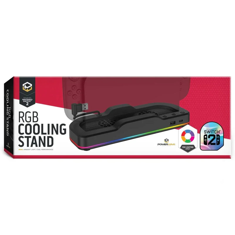 Powerwave RGB Cooling Stand for Nintendo Switch 2 Black 169395 - SuperOffice