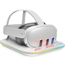 Powerwave RGB Fast Charging Dock Charger for Meta Quest 3 & 3S VR Headset 171322 - SuperOffice