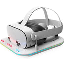 Powerwave RGB Fast Charging Dock Charger for Meta Quest 3 & 3S VR Headset 171322 - SuperOffice