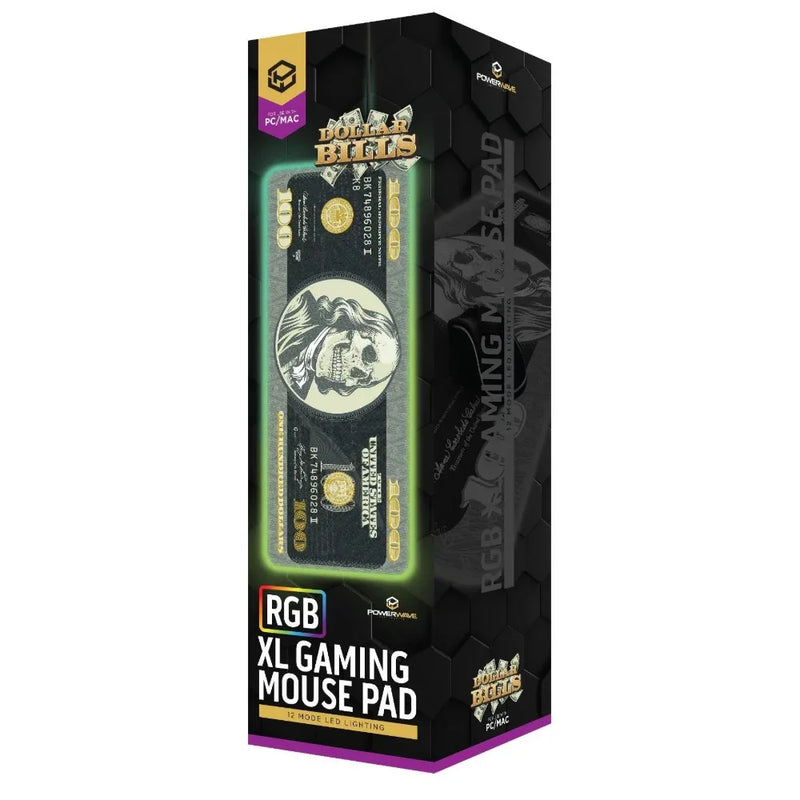 Powerwave RGB XL Mouse Pad Dollar Bills 168595 - SuperOffice